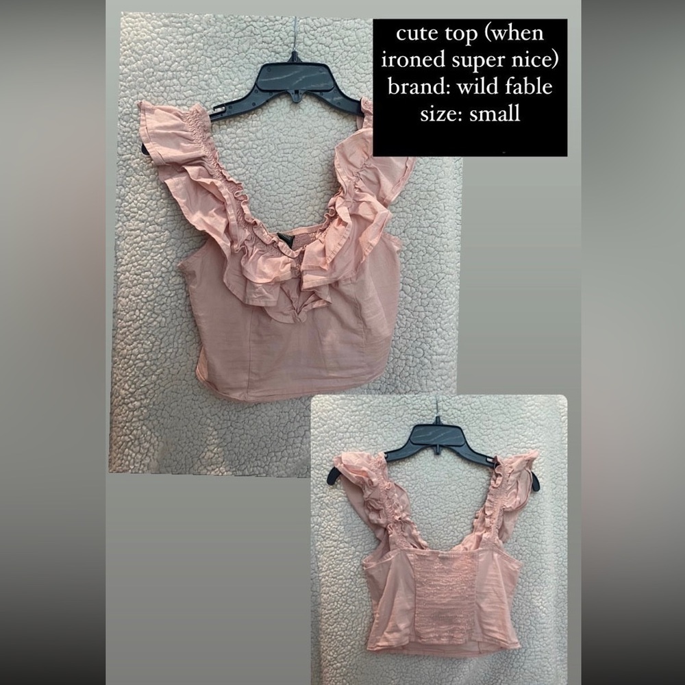 wild fable ruffle top